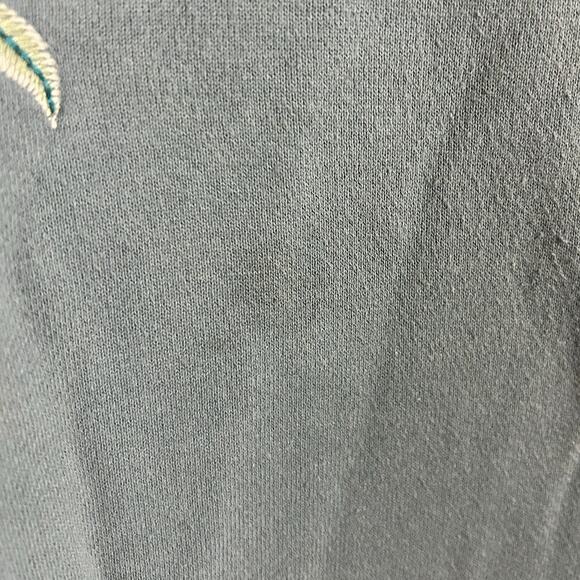 Johnny Was Blue/Gray Embroidered Floral Sweatshirt Top size M - Picture 4 of 8